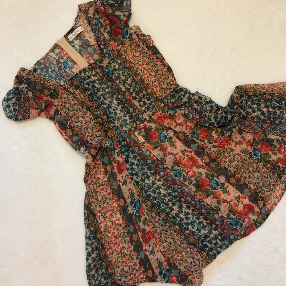 A&F Sheer Floral Dress